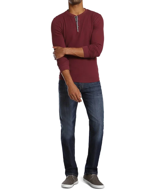 Mavi Men's Zach Straight Leg in Dark Maui, Men's Jeans