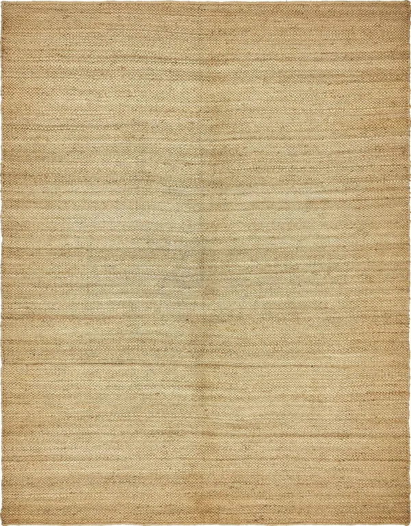 Unique Loom Chunky Jute Area Rug (9& x 12& - Natural)