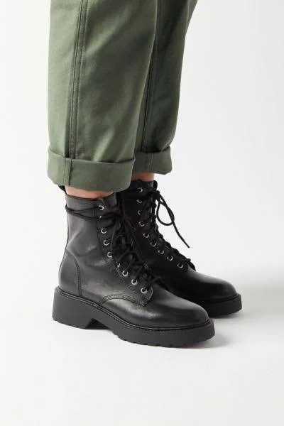 Women's Steve Madden Tornado Combat Boot, Size 11 M - Black