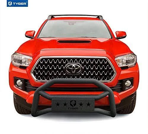 Tyger Auto TG-GD6T60028 Front Bumper Guard Fits 2005-2019 Toyota Tacoma - Textured Black, Light Mount, Bull Bar
