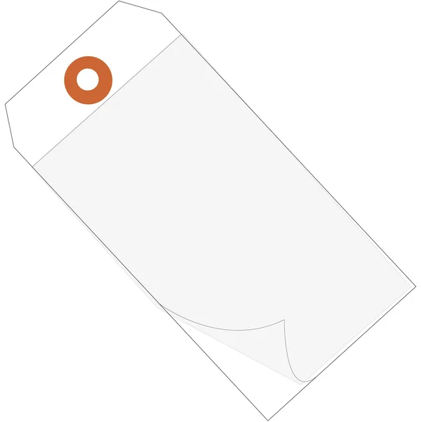 4 3/4x22 x 2 3/8x22 White Self-Laminating Tags, 100/Case