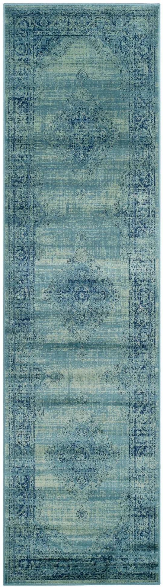 Safavieh Vintage 2& 2x22 x 16& Rug in Turquoise