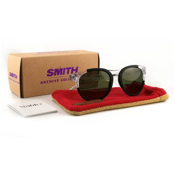 Smith Bridgetown/S 07C5-L7 Black Crystal Round Sunglasses
