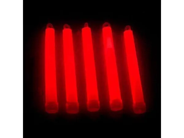 Lumistick 6 inch Premium Glow Sticks - Red, 200 ct