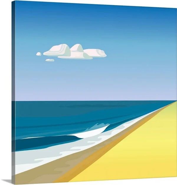 Rothko Beach, Large Solid-Faced Canvas Wall Art Print, Great Big Canvas