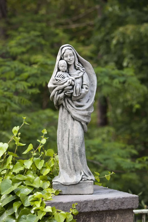 Campania International Natural Standing Madonna & Child Statue