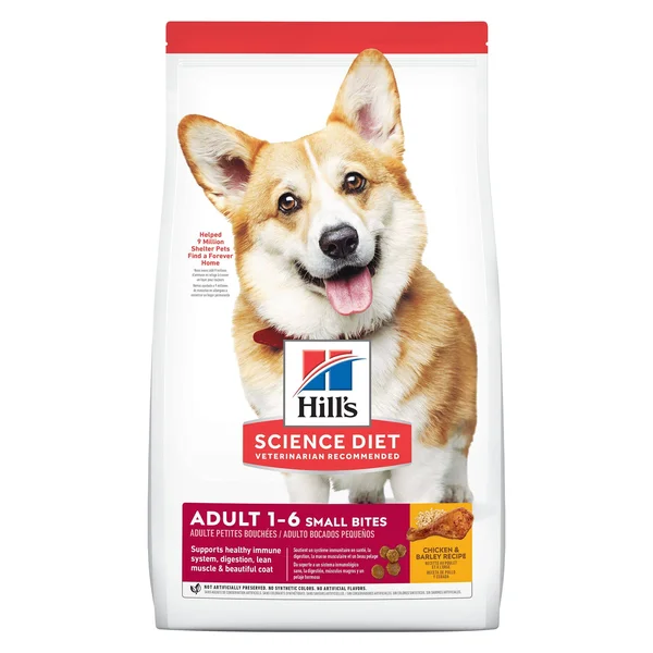 Science Diet Science Diet Dog Food - Premium, Chicken & Barley Recipe, Adult 1-6 Small Bites - 35 lb