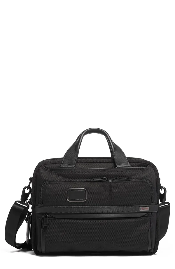 Tumi - Alpha 3 - Small Screen Expandable Laptop Brief Black
