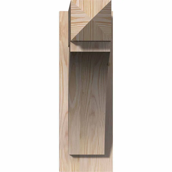 Ekena Millwork OUT06X18X18THR03RDF 6x22W x 18x22D x 18x22H Thorton Rough Sawn Arts and Crafts Outlooker - Douglas Fir