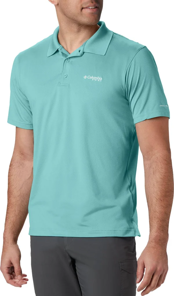 Columbia Men's PFG Skiff Cast Fishing Polo - Xs - Blue
