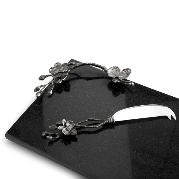 Michael Aram Black Orchid Cheese Board with Knife, Small