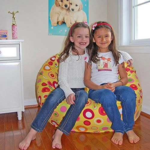Ahh! Products Bubbly Citrus Cotton Washable Large Bean Bag Chair
