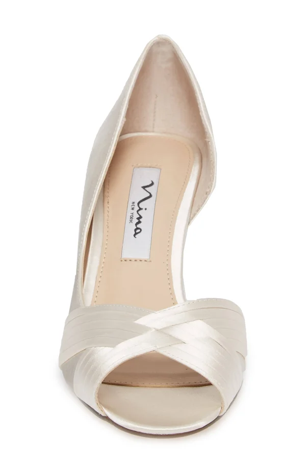 Nina Contesa Open Toe Pump - Pink - 7.5 M