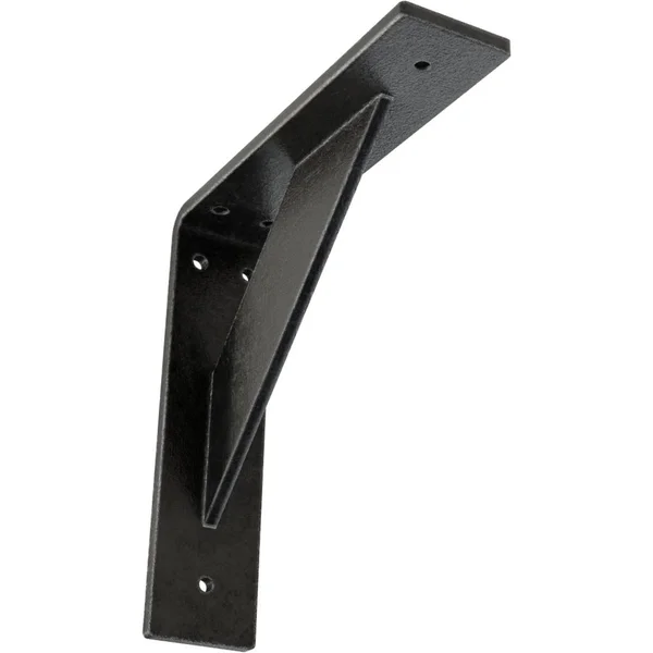 Ekena Millwork BKTM02X08X08TRAPW 2x22W x 8x22D x 8x22H Traditional Steel BRACKET - Antiqued Pewter