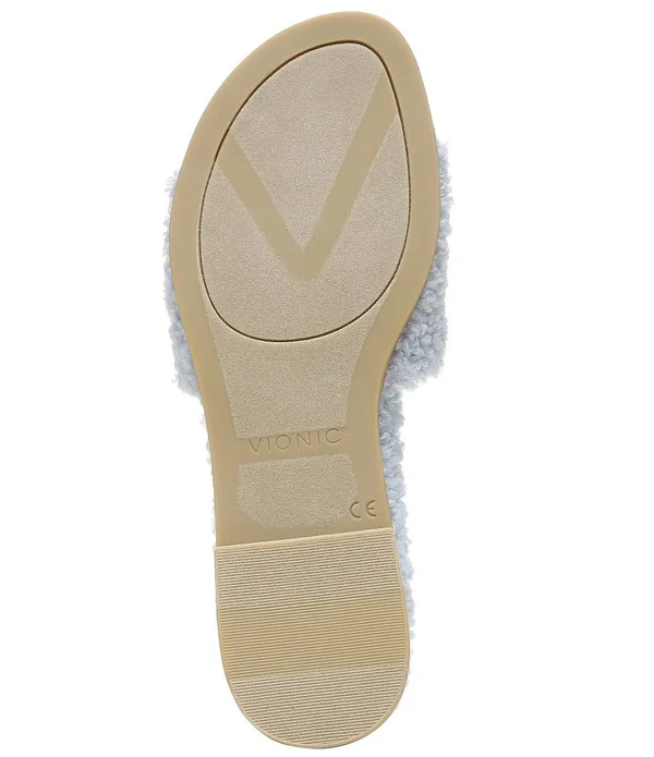 Women's Vionic Demi Slide - Adult, Size: 9.5, Black Curly Shearling