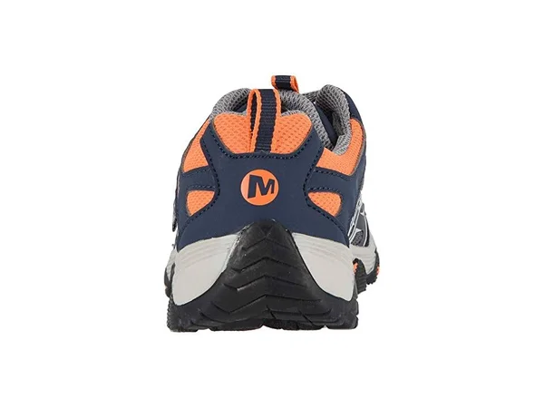 Merrell Kid's Moab FST Low Waterproof - Size: 6, Navy/Grey/Orange