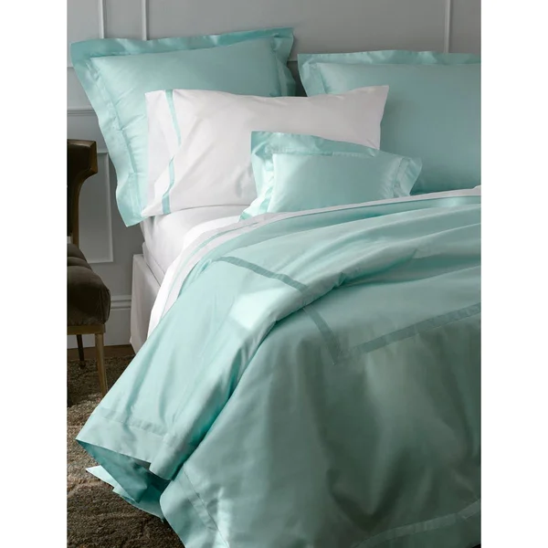 Matouk Nocturne - King Duvet Cover - Silver