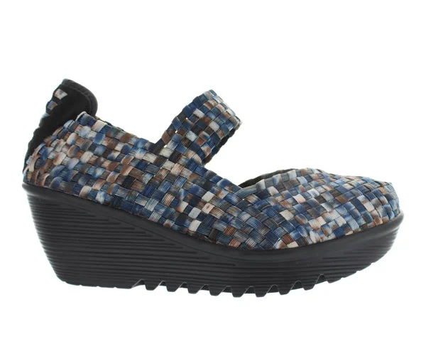 Women's Bernie Mev Lulia, Size: 37, Navy Camo Stretch Nylon