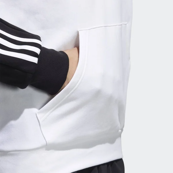 Adidas Men's Essentials Colorblock Hooded Sweatshirt Black/White M
