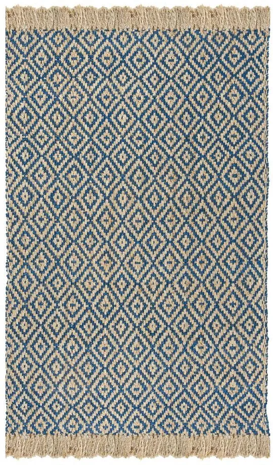 Safavieh Natural Fiber NF266D Area Rug Tropical Blue, Natural 6& x 9& Rectangle