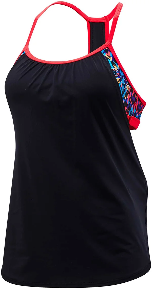 TYR Women's Carnivale Shea 2 in 1 Tank M Black, Multi
