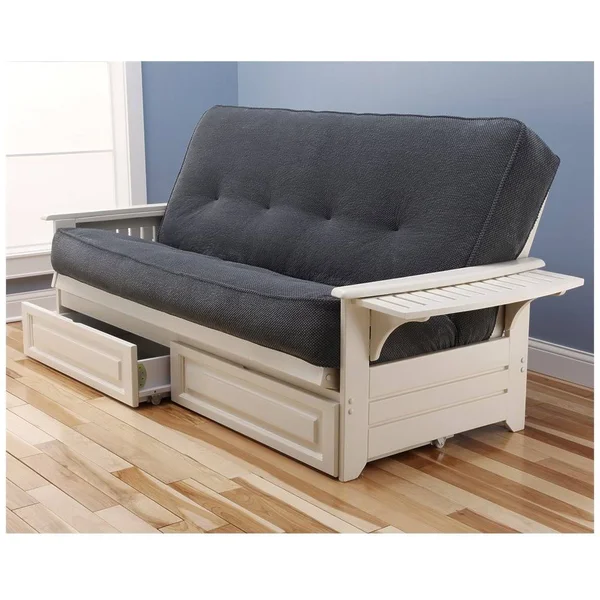 Kodiak Furniture Phoenix Marmont Futon and Mattress, White