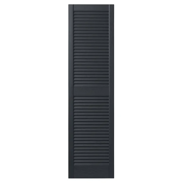 Louvered Shutters Ply Gem Size: 59x22 H x 12x22 W - Color: Blackwatch Green