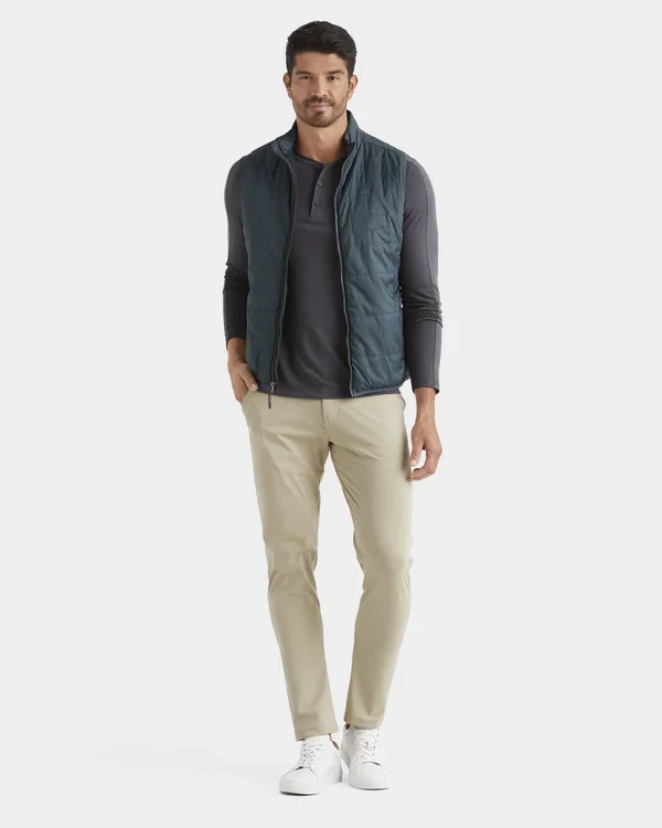 Men's Rhone Trek Wool Blend Henley - Size Small - Green