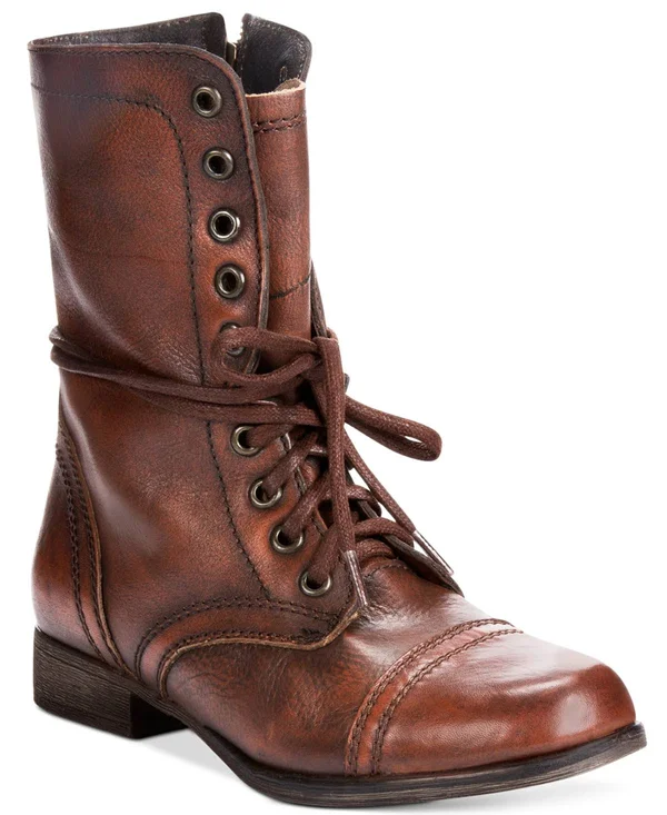 Steve Madden Women's Troopa Boot, Brown, 9