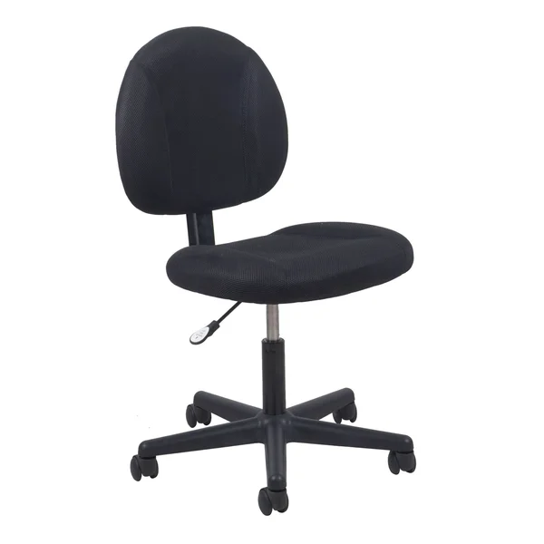 Ofm Basic Upholstered Adjustable Office Chair with Wheels, Black