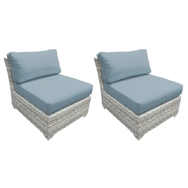 TK Classics Fairmont Armless Sofa 2 per Box in Spa