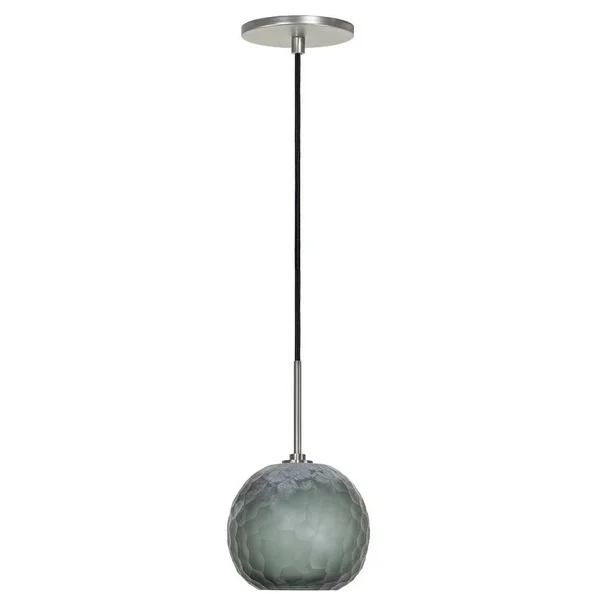 Jesco Lighting PD409-SM/BN 1-Light Line Voltage Pendant & Canopy