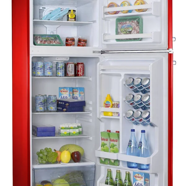 Galanz - Retro 12 Cu. ft Top Freezer Refrigerator - Red
