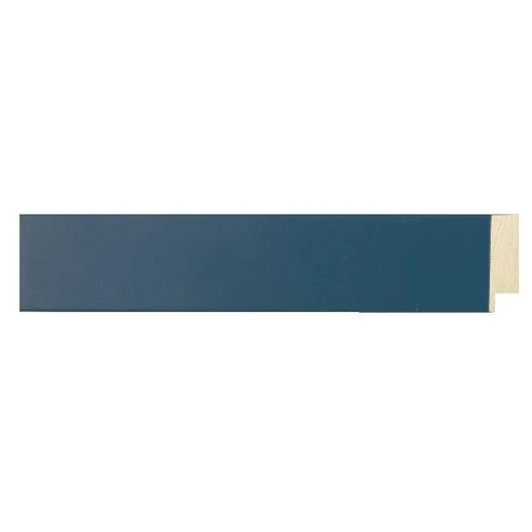 CustomPictureFrames.com 18x26 - 18 x 26 Flat Blue Solid Wood Frame with UV Framer&s Acrylic & Foam Board Backing - Great for