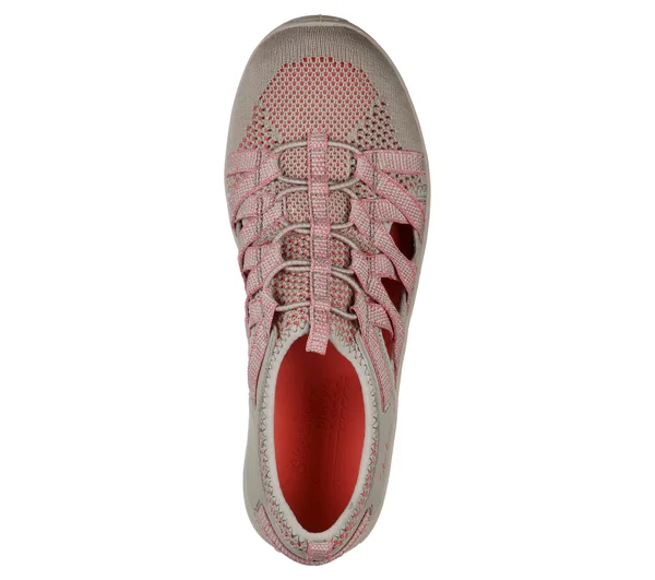 Skechers Women's Relaxed Fit Reggae Fest Hooked Closed Toe Sandal - Taupe/Pink
