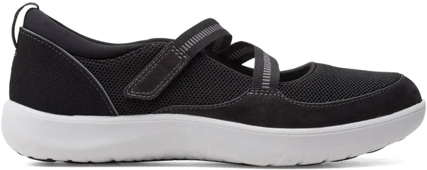 Clarks Adella Lily Women's Shoes Black Textile : 7.5 B