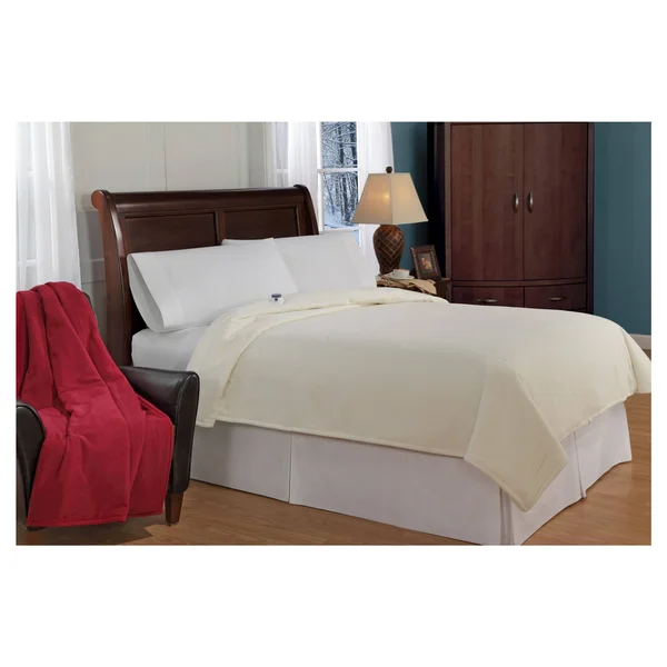 Micro Fleece Electric Blanket Natural (King) - SoftHeat