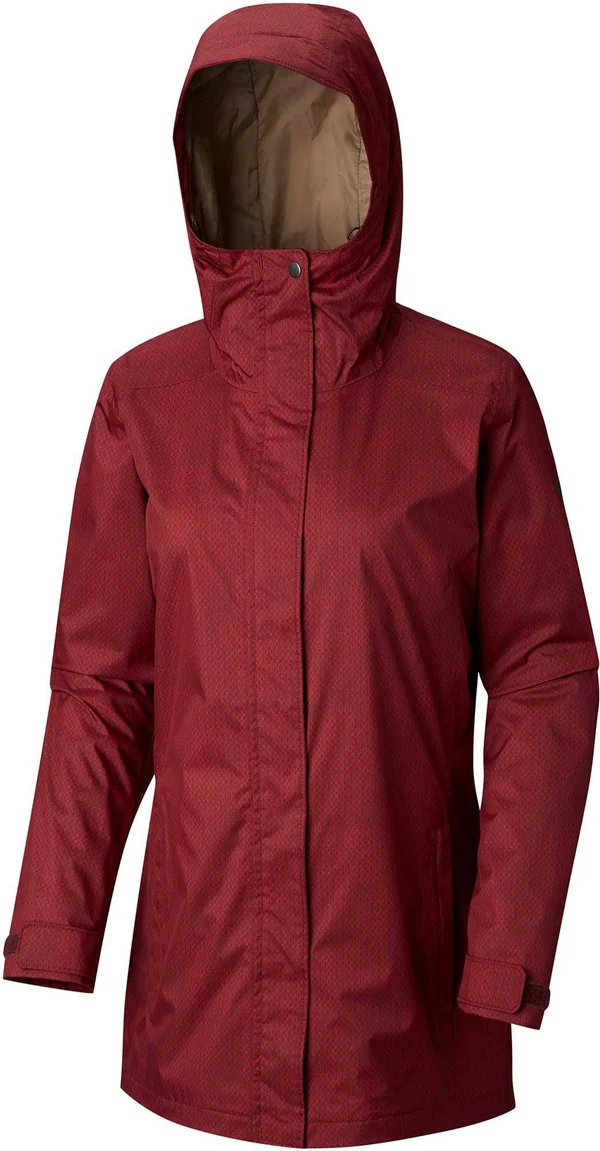 Columbia Women's Splash A Little II Jacket - Small - Rich Wine Stars Print