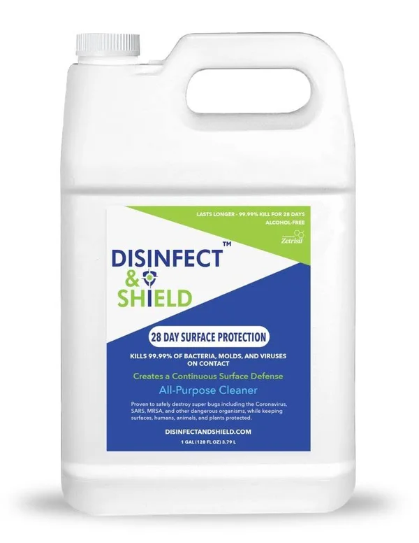 Disinfect & Shield 1-Gallon Minimal Scent Disinfectant Liquid All-Purpose Cleaner - 01-01-SS