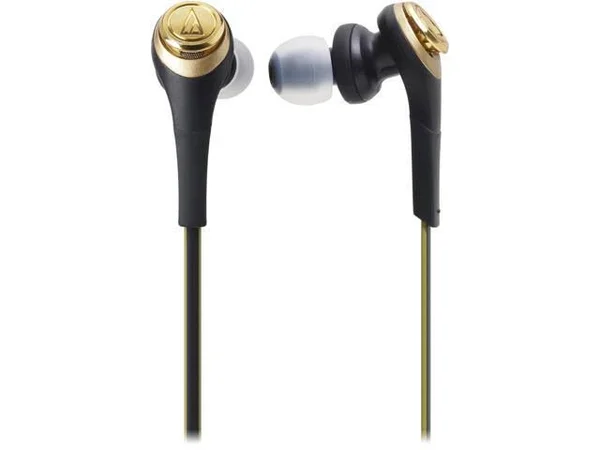 Audio Technica Ath-cks550bt Solid Bass Wireless In-Ear Headphones (Black-Gold)