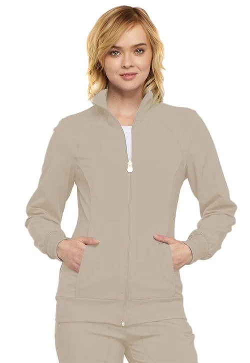 Cherokee Women's Infinity Zip Front Warm-Up Jacket - Olive