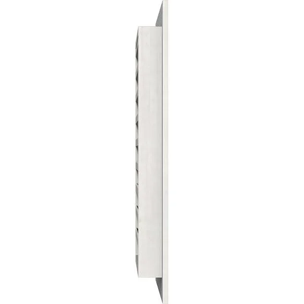 Ekena Millwork GVWVE24X1401RFPWR 24x22W x 14x22H Vertical Gable Vent (29x22W x 19x22H Frame Size): Primed - Functional, Rough Saw