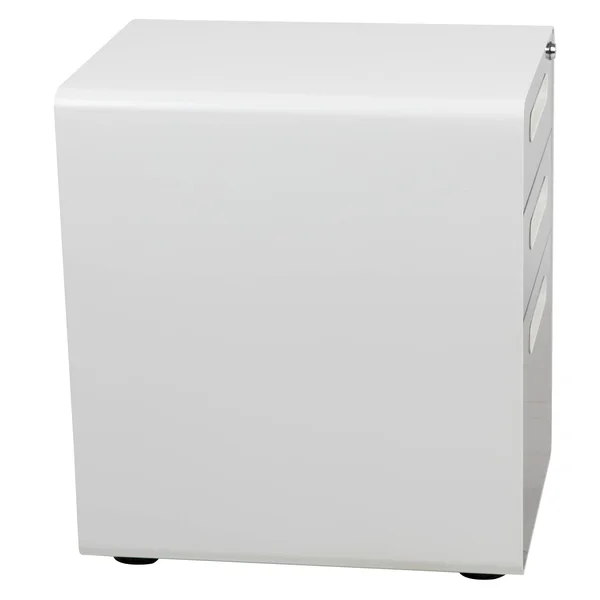24x22 Black and Gray Ergonomic 3-Drawer Mobile Locking Filing Cabinet with Frame
