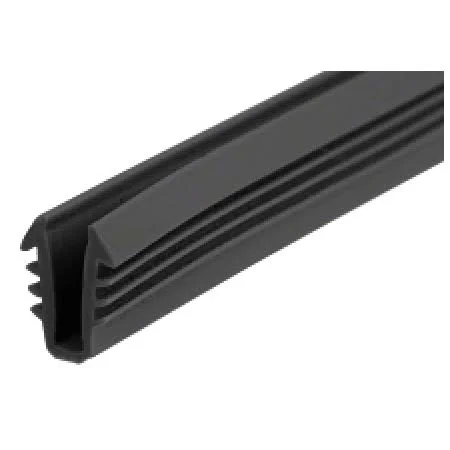 CRL GC722BLM Black Glazing Vinyl 9/32x22 Channel Depth 1/4x22 to 19/64x22 Metal Opening - 1000& Roll