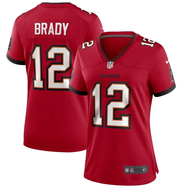 Nike Tom Brady Tampa Bay Buccaneers Women's Red Game Jersey Size: Large