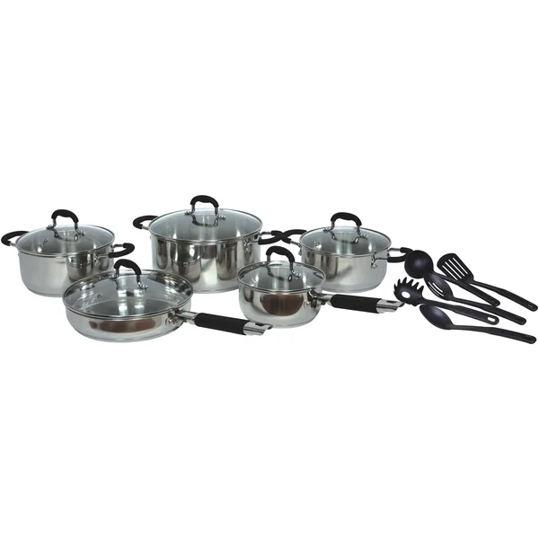 Gourmet Chef 15 Piece Stainless Steel Cookware Set
