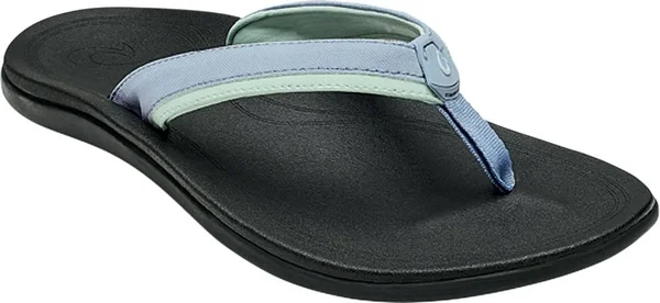 Olukai Punua Women's Beach Sandals Cloud Blue - Black - 5