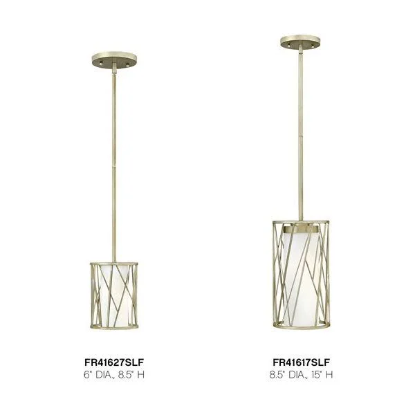 Fredrick Ramond Nest 1 Light Mini-Pendant, Silver Leaf - FR41617SLF