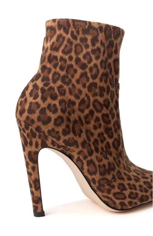 Women's Good American The Icon Bootie - 9 M, Pale Leopard