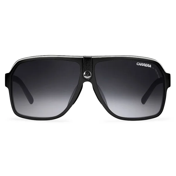 Carrera 33 Sunglasses Men Rectangular (8V6 Black Grey)